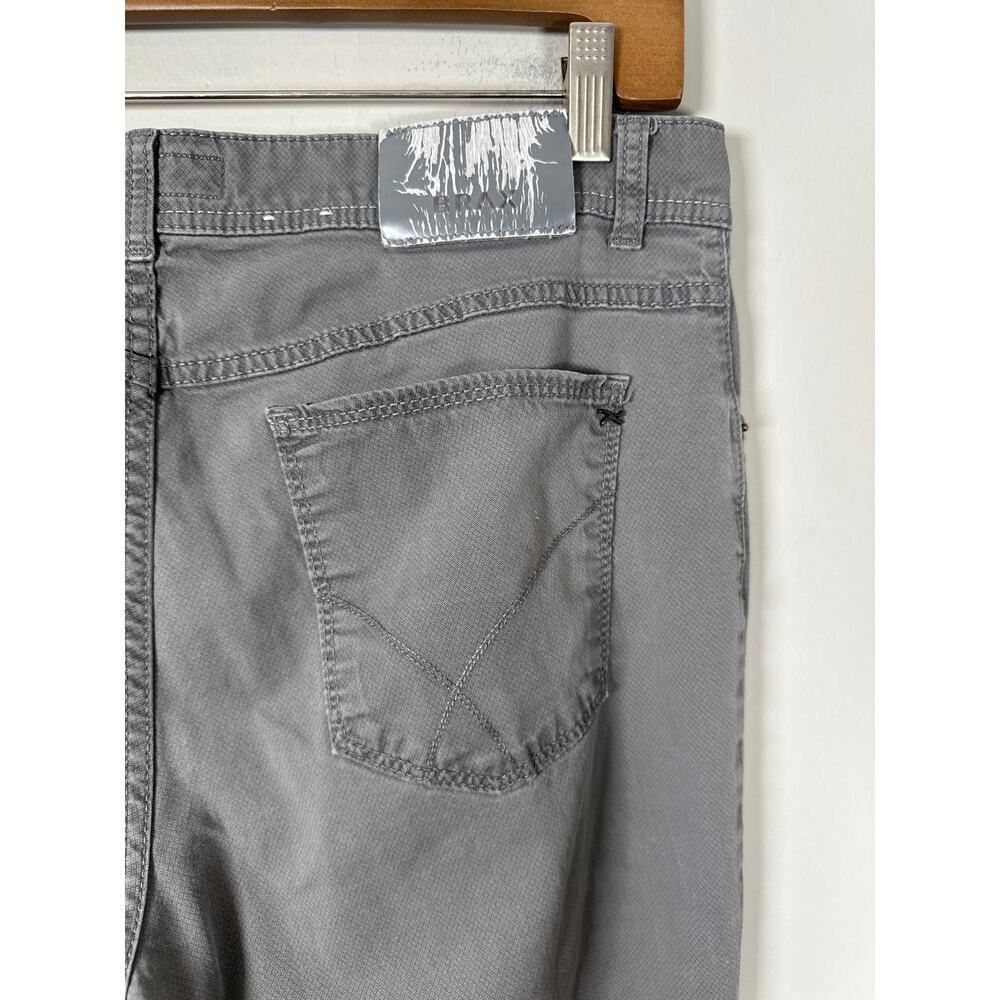 Brax Cooper Fancy Regular 33/30 Gray Comfort Chino Office Casual - Picture 5 of 9